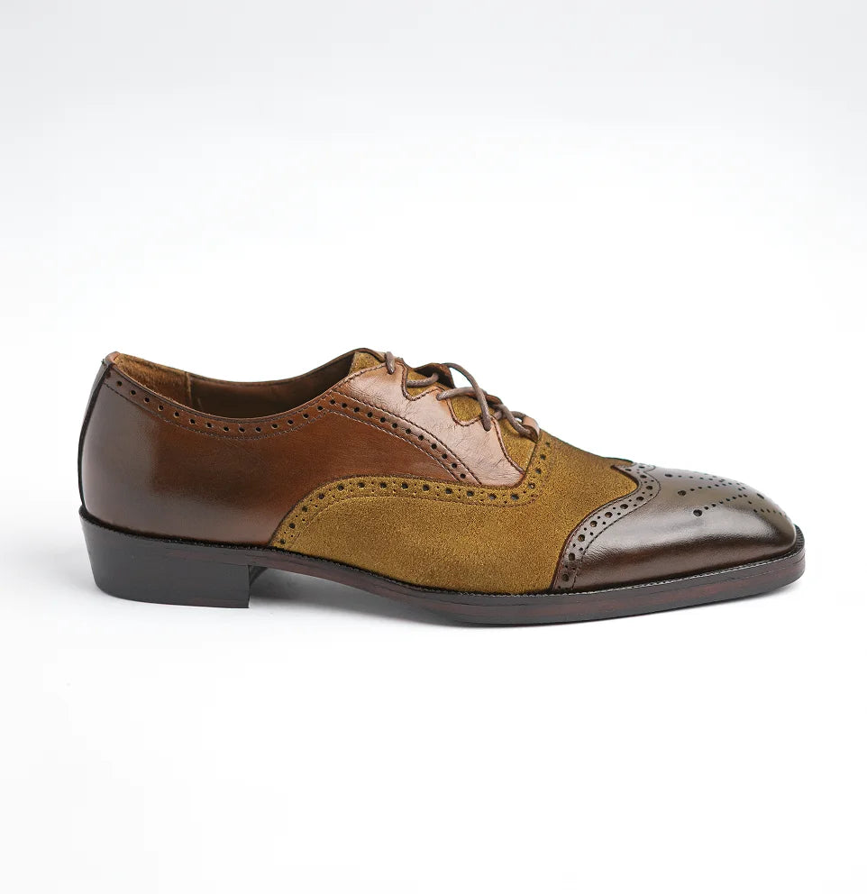 Windsor - Suede Brown & Tan