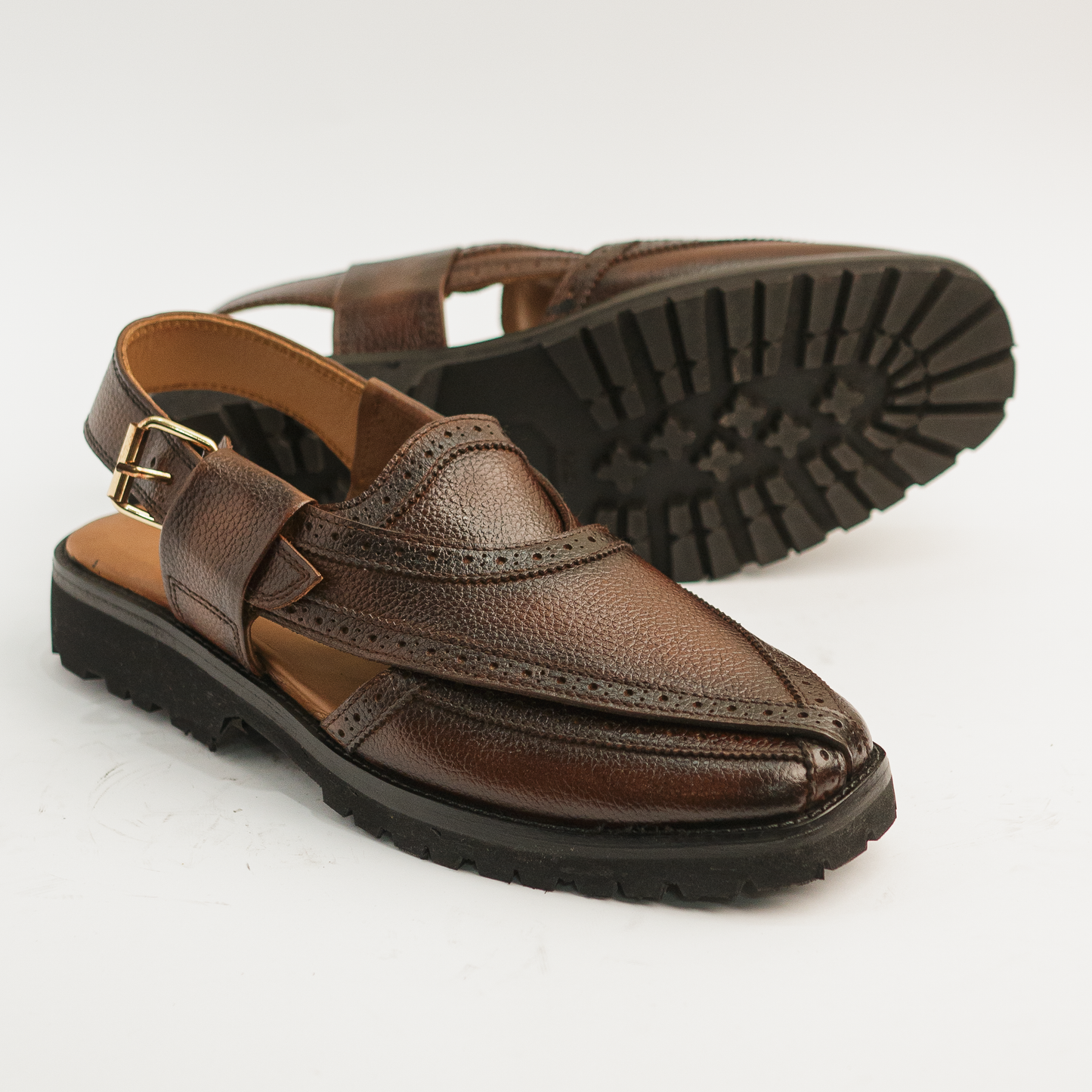 Badshah - Dark Brown (Milled Leather)