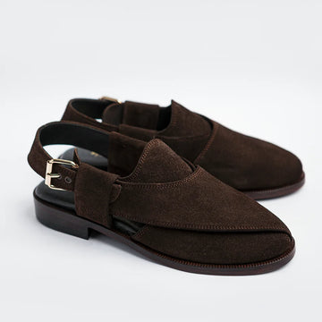 Mughal - Dark Brown Suede