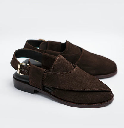 Mughal - Dark Brown Suede