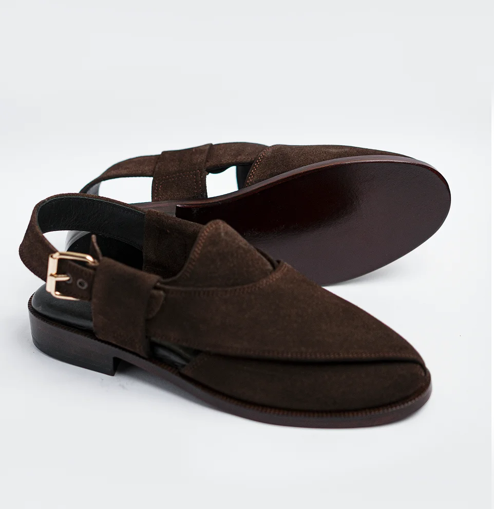 Mughal - Dark Brown Suede