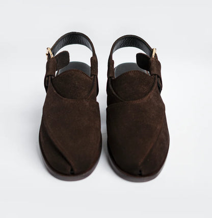 Mughal - Dark Brown Suede