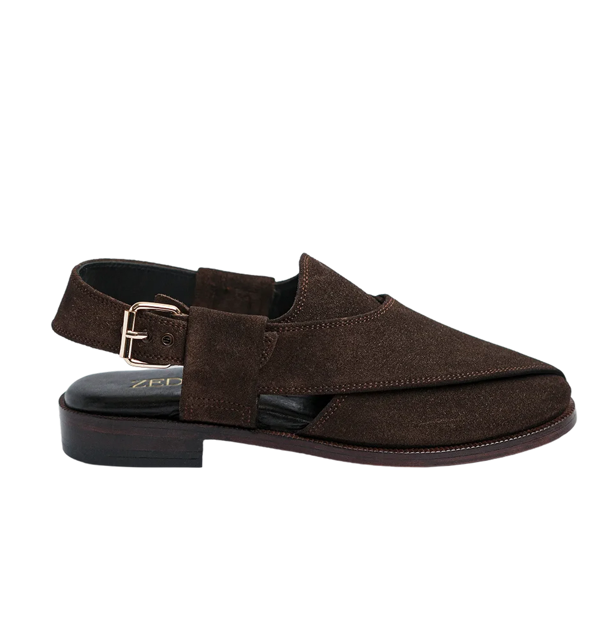 Mughal - Dark Brown Suede