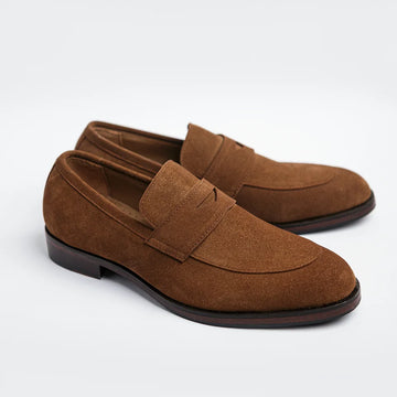 Diplomat - Dark Tan Suede