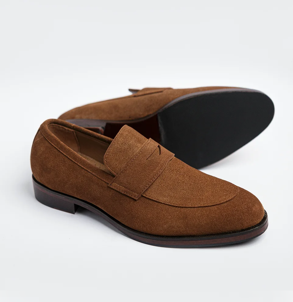 Diplomat - Dark Tan Suede