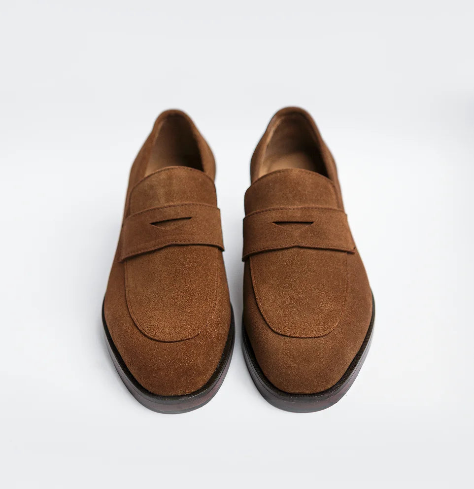 Diplomat - Dark Tan Suede