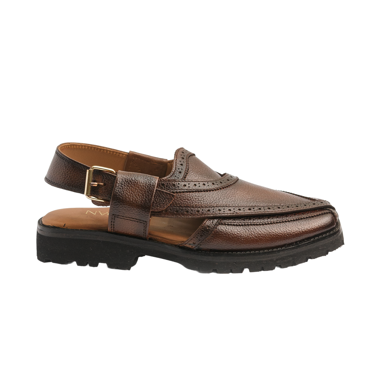 Badshah - Dark Brown (Milled Leather)