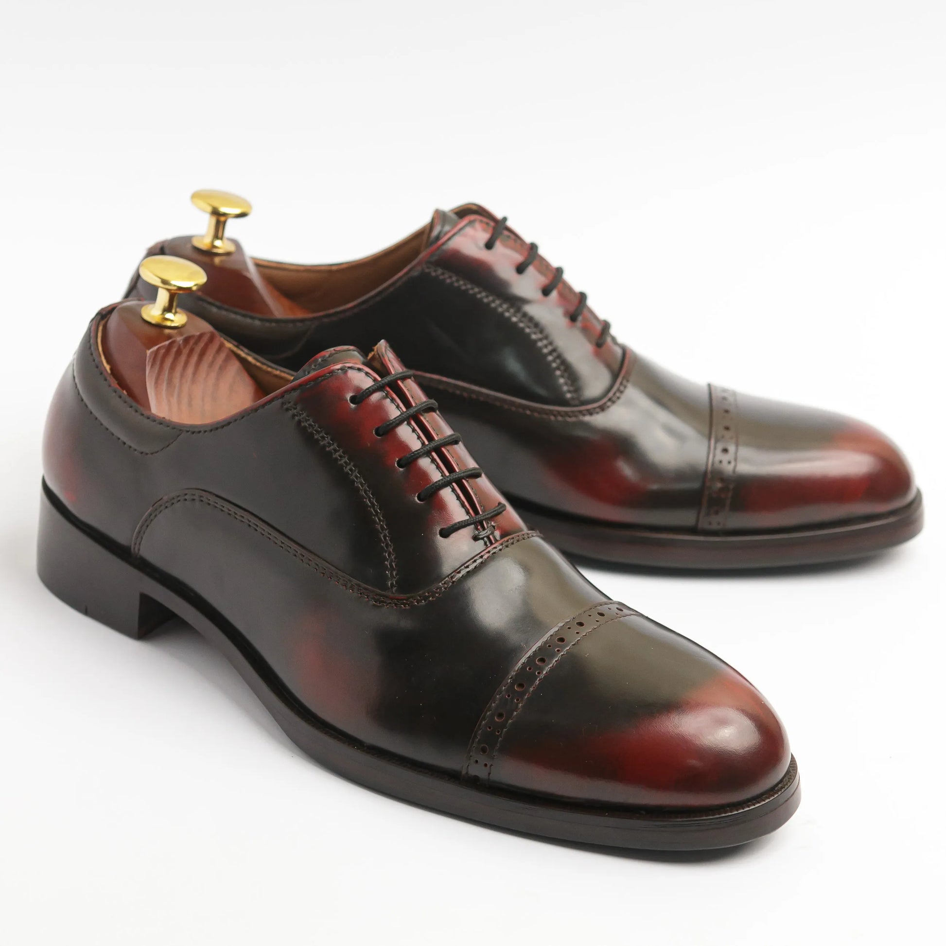 Captoe Oxfords Brushup Burgundy