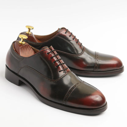 Captoe Oxfords Brushup Burgundy
