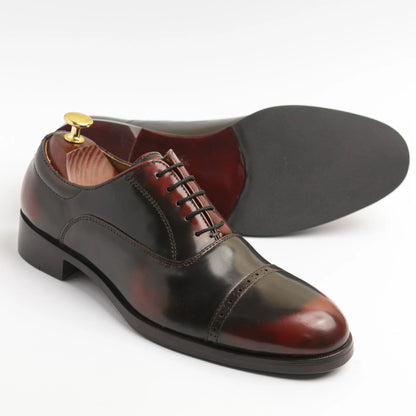 Captoe Oxfords Brushup Burgundy