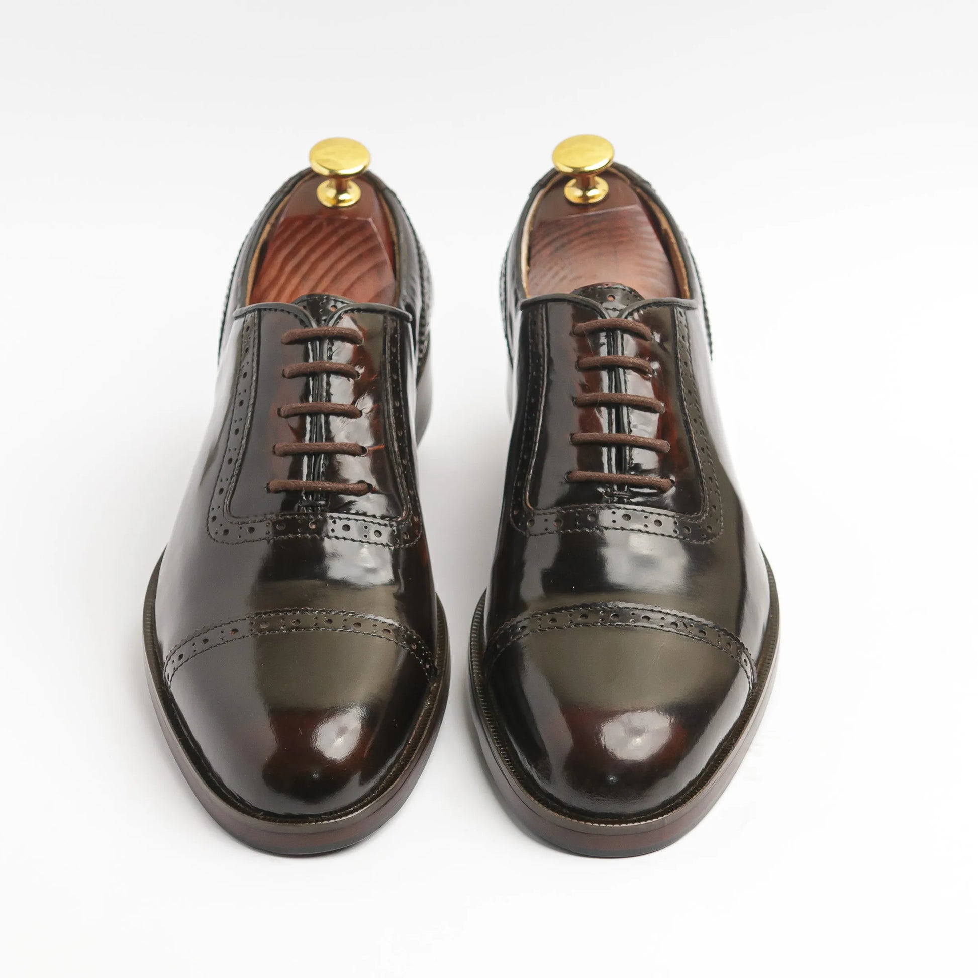 Brown Tan Classic Oxfords