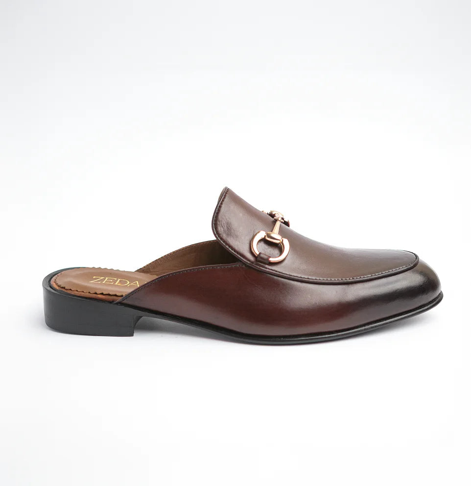 Horsebit Backless - Brown