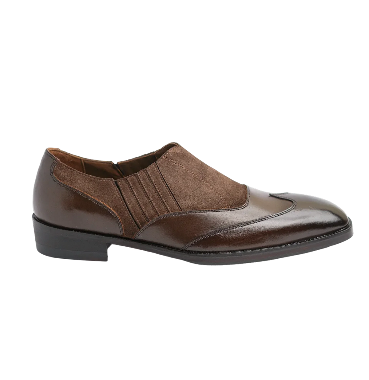 Saddle - Brown Suede