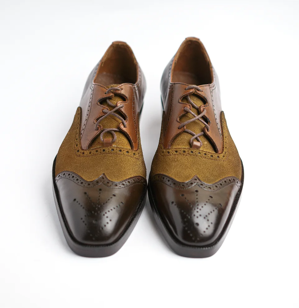 Windsor - Suede Brown & Tan