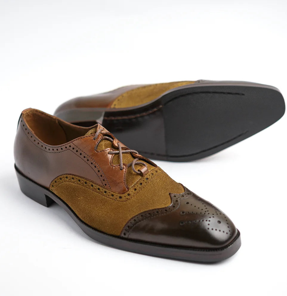 Windsor - Suede Brown & Tan