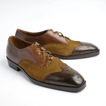 Windsor - Suede Brown & Tan