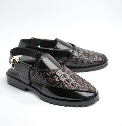 Shahenshah - Burgundy Croc