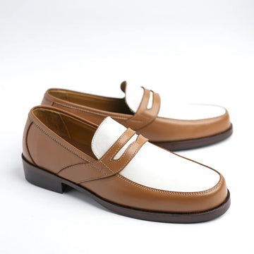 Aristo - White & Tan