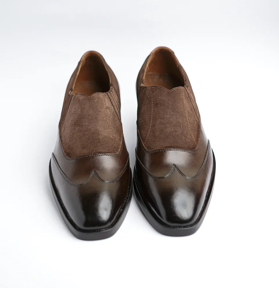 Saddle - Brown Suede