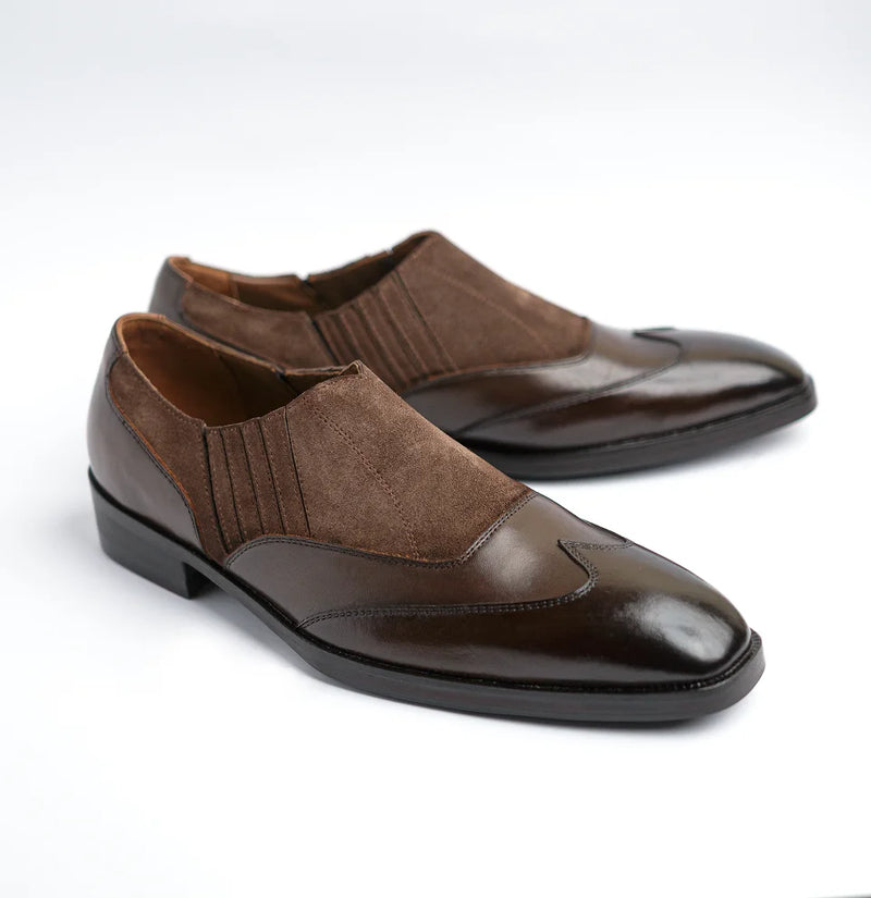 Saddle - Brown Suede