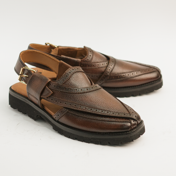 Badshah - Dark Brown (Milled Leather)