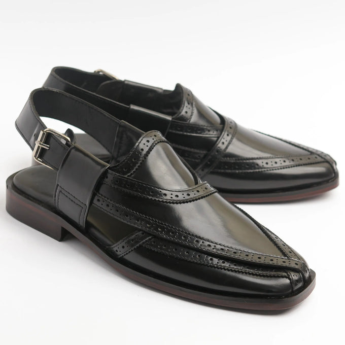 Black Nourozi Chappal