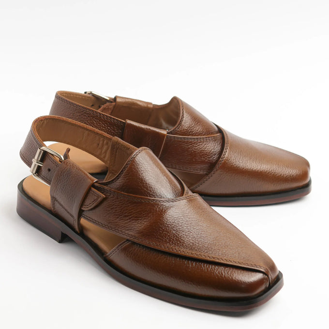 Dark Brown Peshawari Chappal