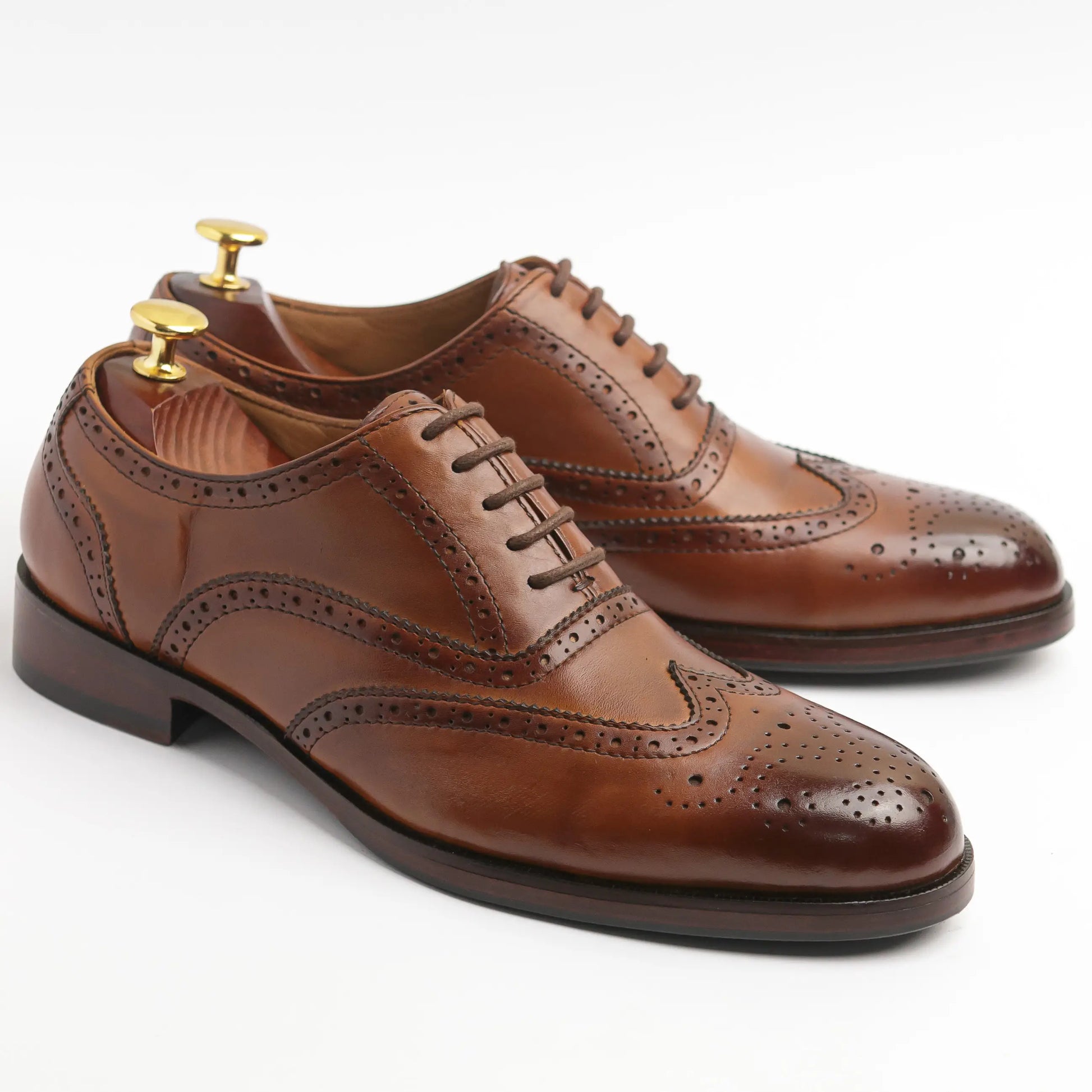 Brown Wing Tip Oxfords