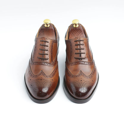 Brown Wing Tip Oxfords
